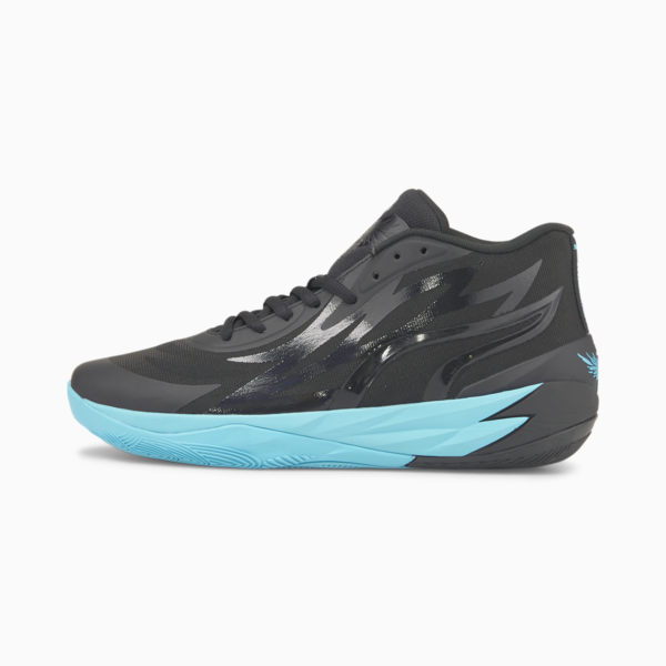 MB.02 Phenom Basketball Shoes, Puma Black-Blue Atoll, large-ZAF
