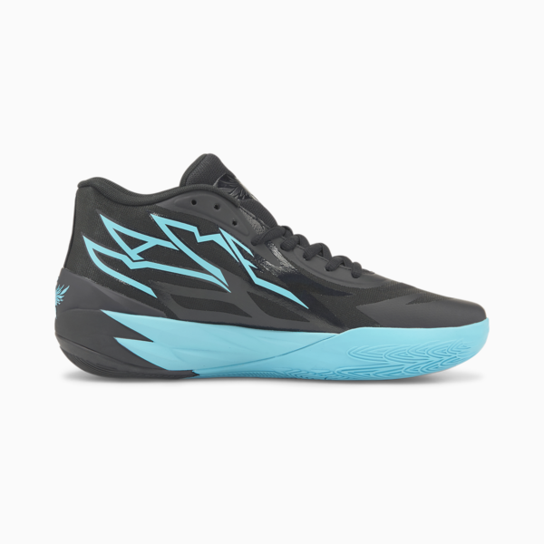 MB.02 Phenom Basketball Shoes, Puma Black-Blue Atoll, large-ZAF
