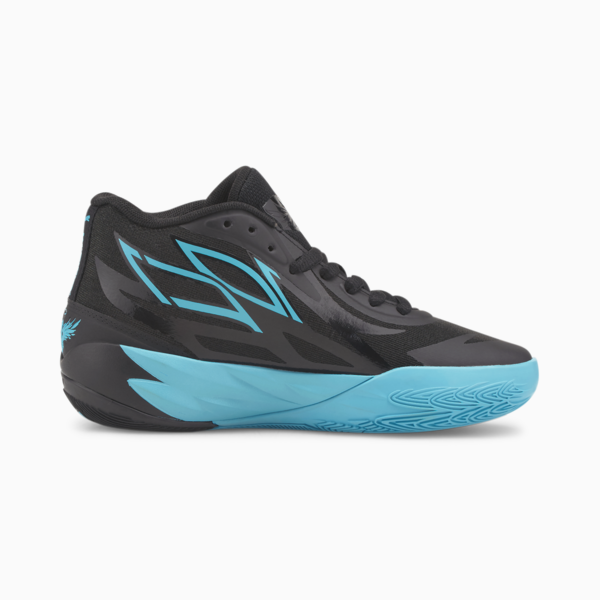 Tenis de basketball juveniles MB.02, Puma Black-Blue Atoll, large-MEX