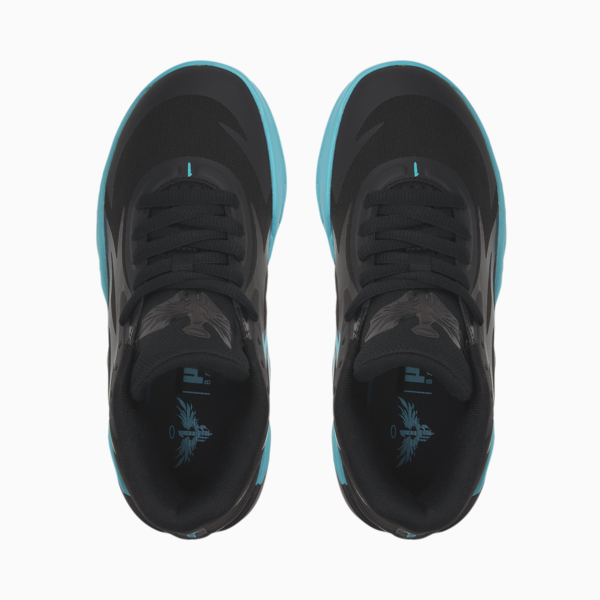 Tenis de basketball juveniles MB.02, Puma Black-Blue Atoll, large-MEX