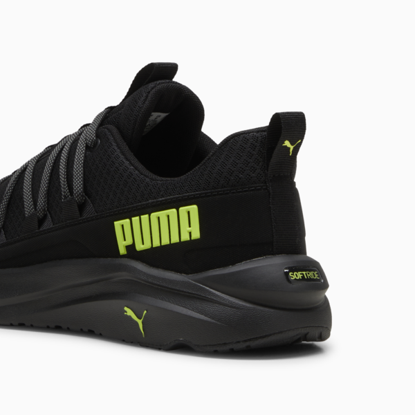 Tenis para correr Hombre Softride One4all, PUMA Black-Lime Pow-Cool Dark Gray, large-MEX