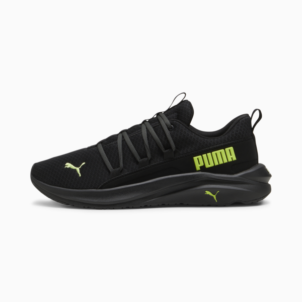 Tenis para correr Hombre Softride One4all, PUMA Black-Lime Pow-Cool Dark Gray, large-MEX