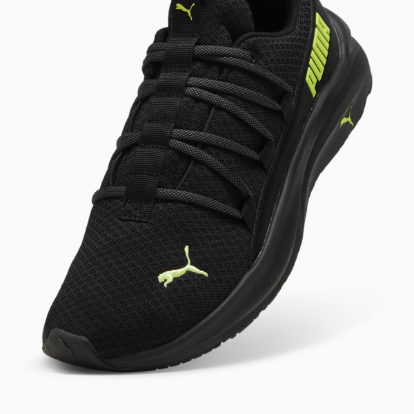 Tenis para correr Hombre Softride One4all, PUMA Black-Lime Pow-Cool Dark Gray, large-MEX