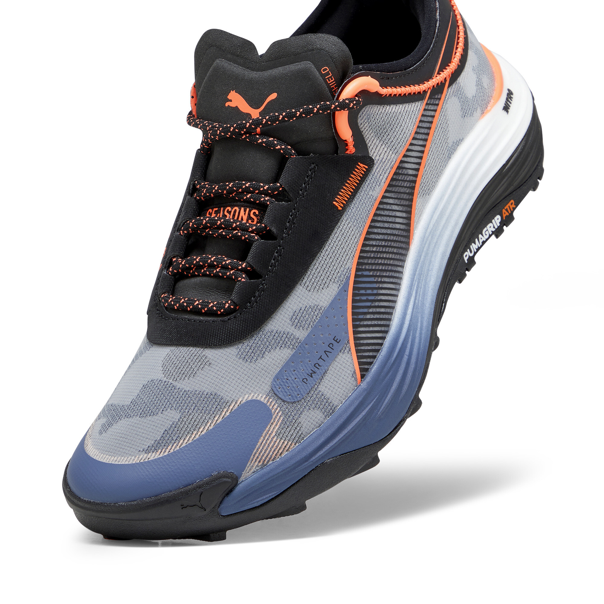 Men's PUMA Voyage NITRO™ 3 Trail Running Shoes In Blue, Size EU 40