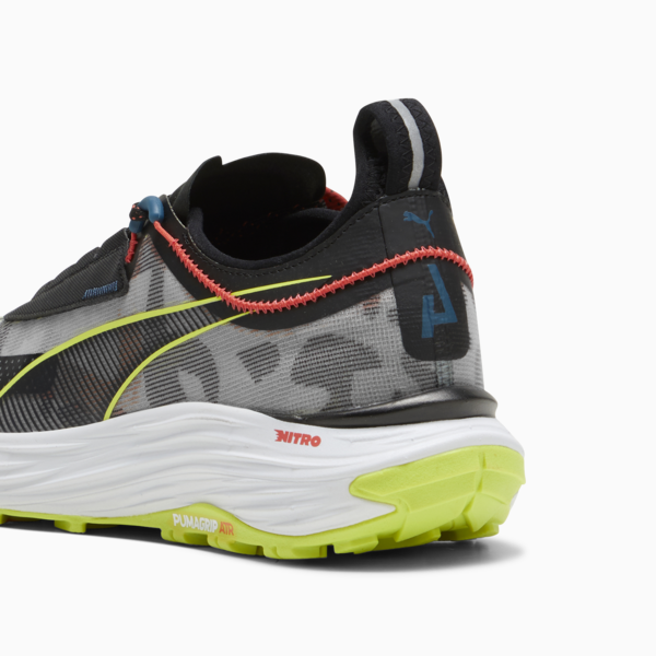 Voyage NITRO™ 3 Men's Trail Running Shoes, PUMA Black-Lime Pow-Active Red, large-ZAF
