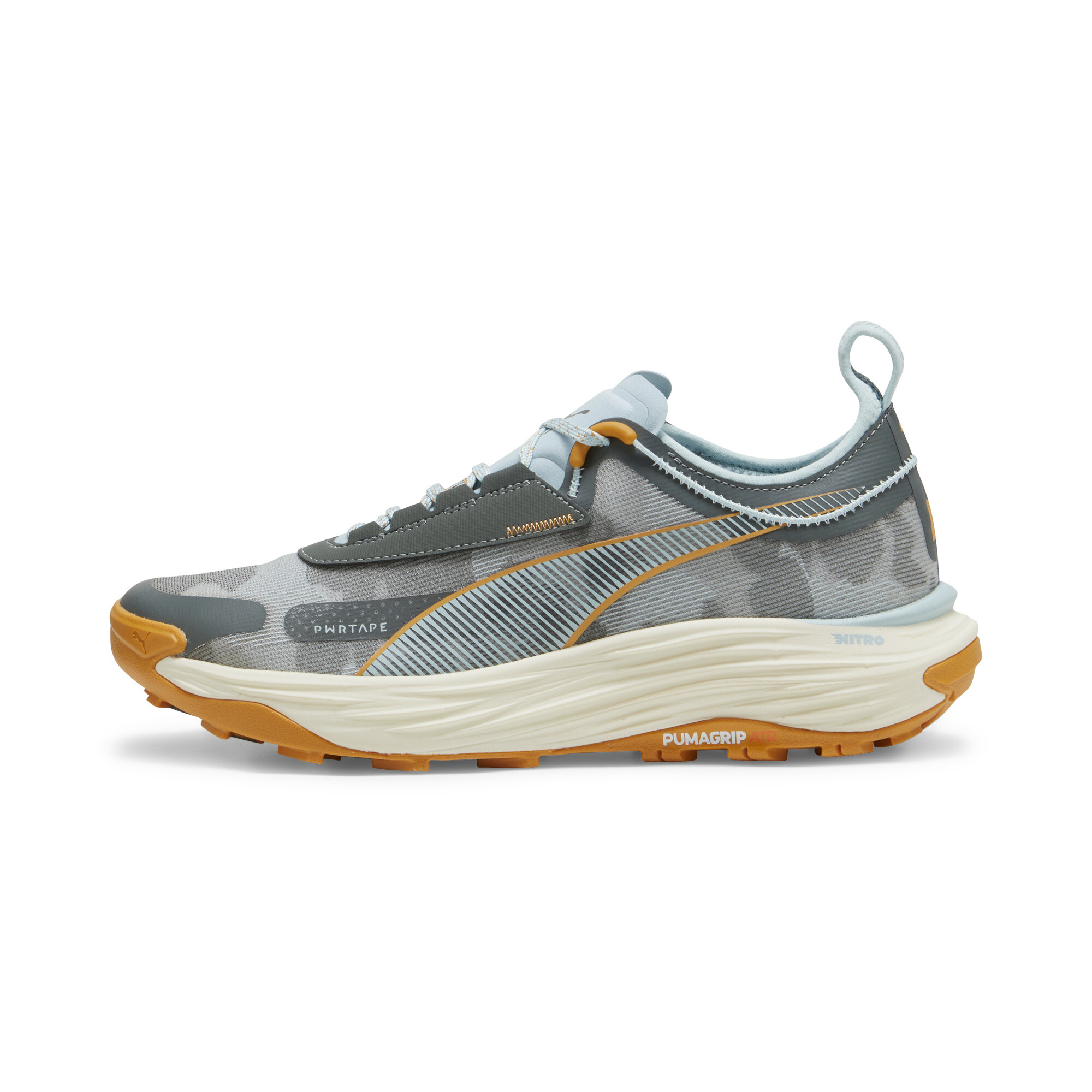 Puma Voyage NITRO™ 3 Trailrunning-Schuhe Herren | Mineral Gray/Turquoise Surf/Ginger Tea | Größe: 42