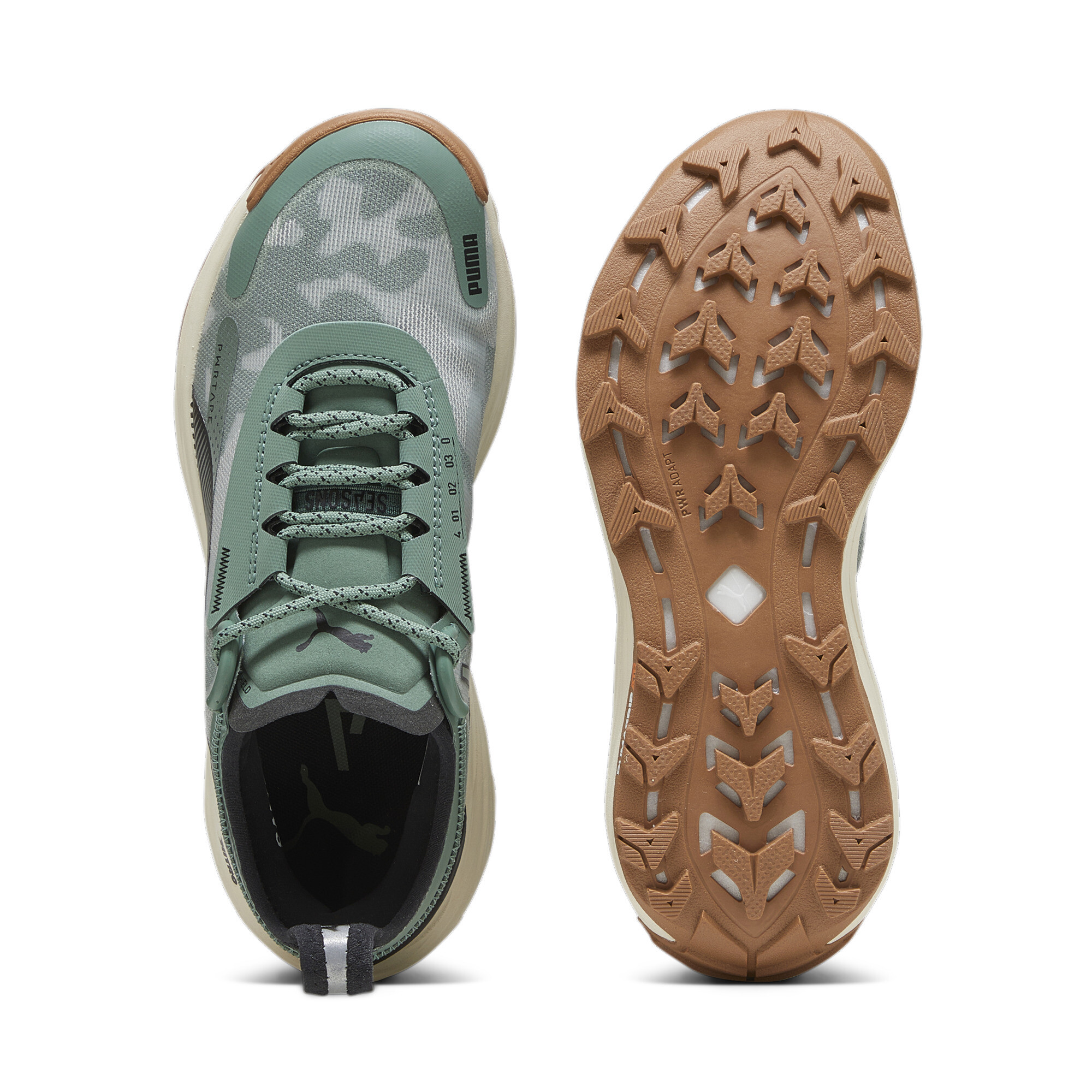Women's PUMA Voyage NITROâ¢ 3 Trail Running Shoes In Green, Size EU 39