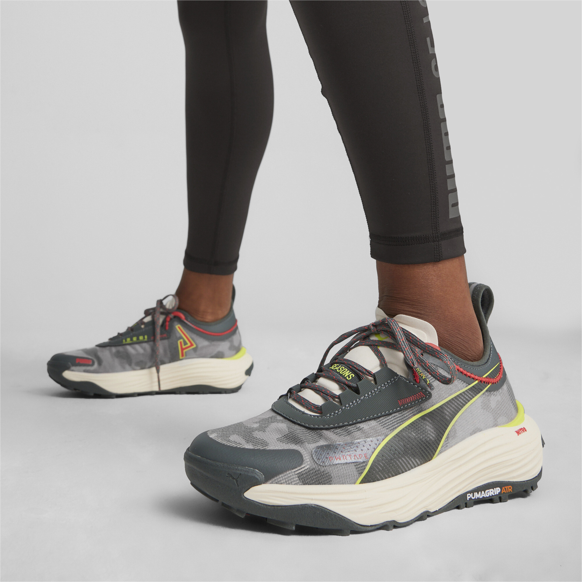 Women's PUMA Voyage NITROâ¢ 3 Trail Running Shoes In Gray, Size EU 41