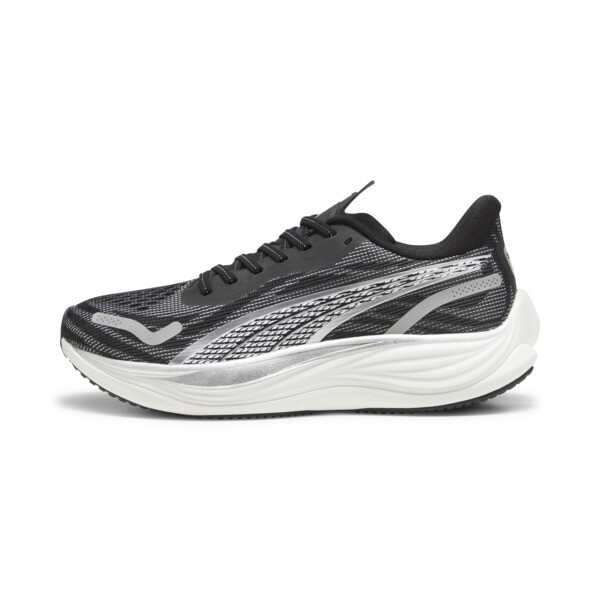 Tenis PUMA de Running para Hombre Velocity Nitro™ 3 en Talle 25.5 Negro/PUMA Blanco/PUMA Silver