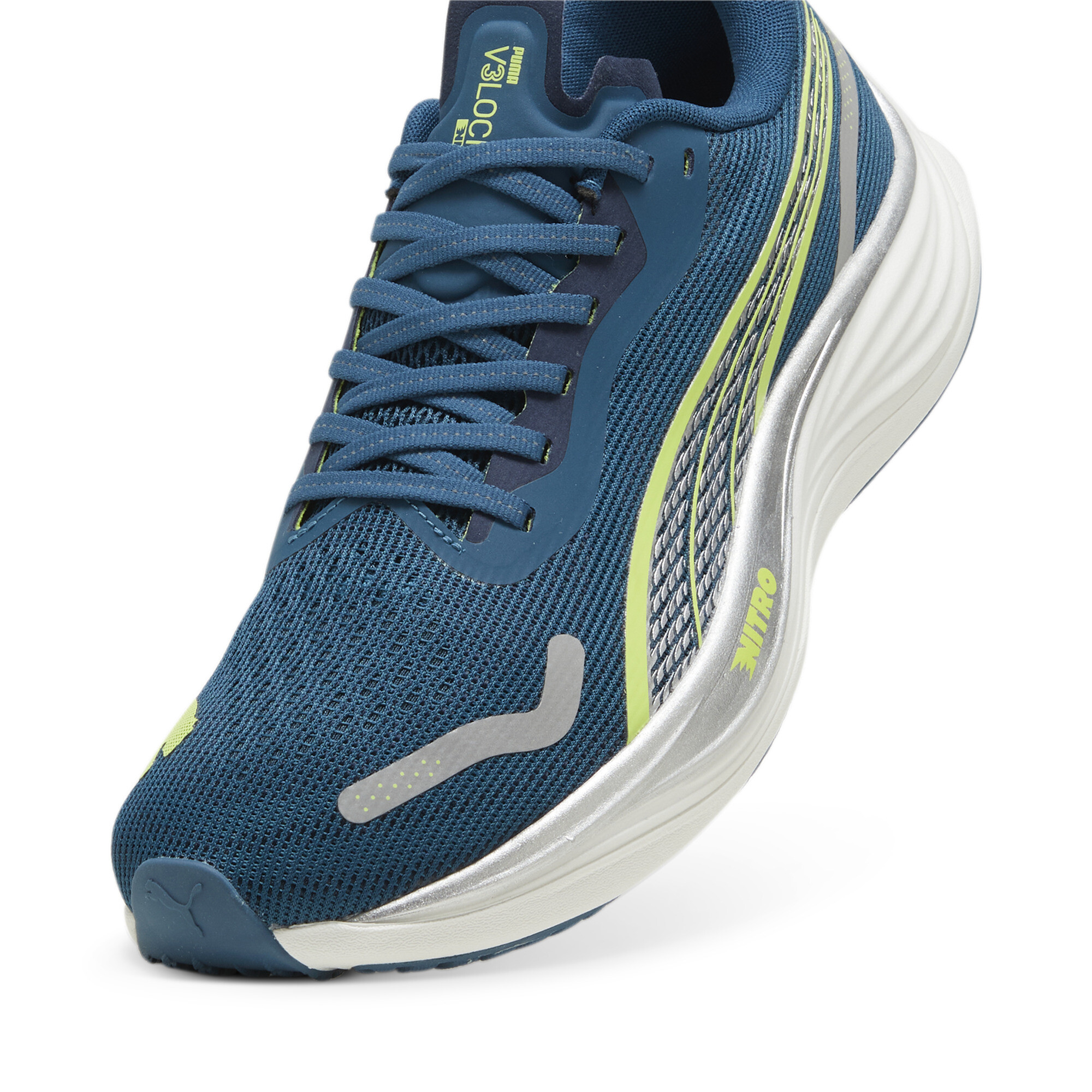 Men's Puma Velocity NITRO™ 3's Running Shoes, Blue, Size 42, Shoes