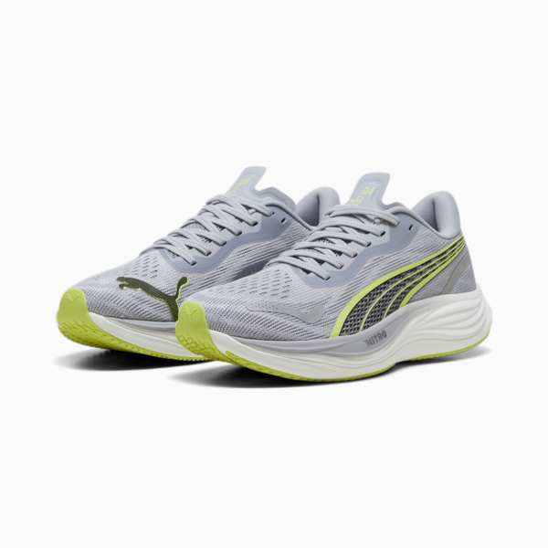 Zapatillas de running para hombre Velocity NITRO™ 3, Gray Fog-Lime Pow-PUMA Black, large-ARG