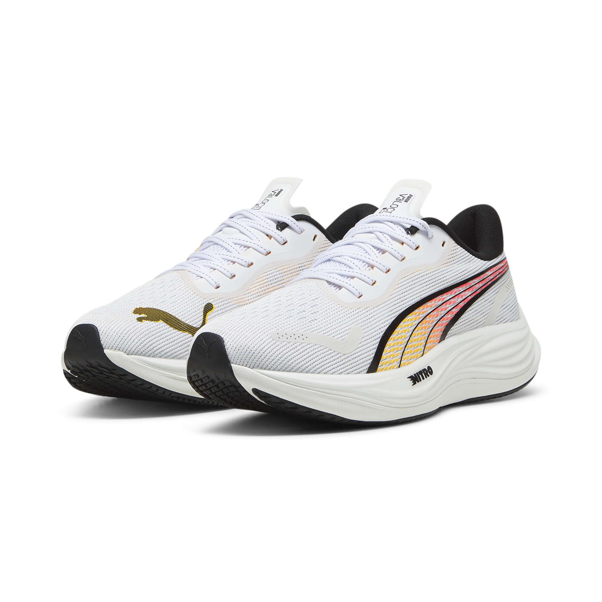 Puma VELOCITY NITRO™ 3 Laufschuhe Herren | White/Sun Stream | Größe: 41