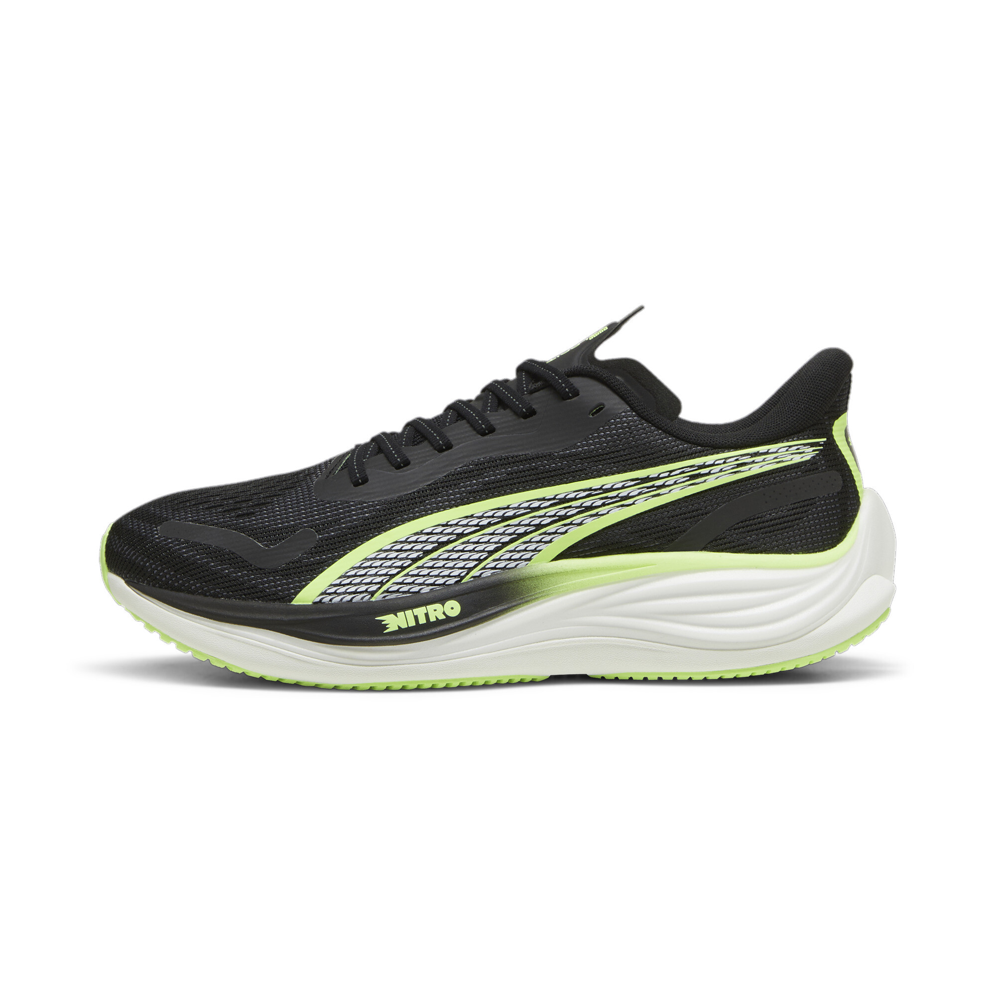 Puma VELOCITY NITRO™ 3 Laufschuhe Herren | Black/Fizzy Apple | Größe: 47