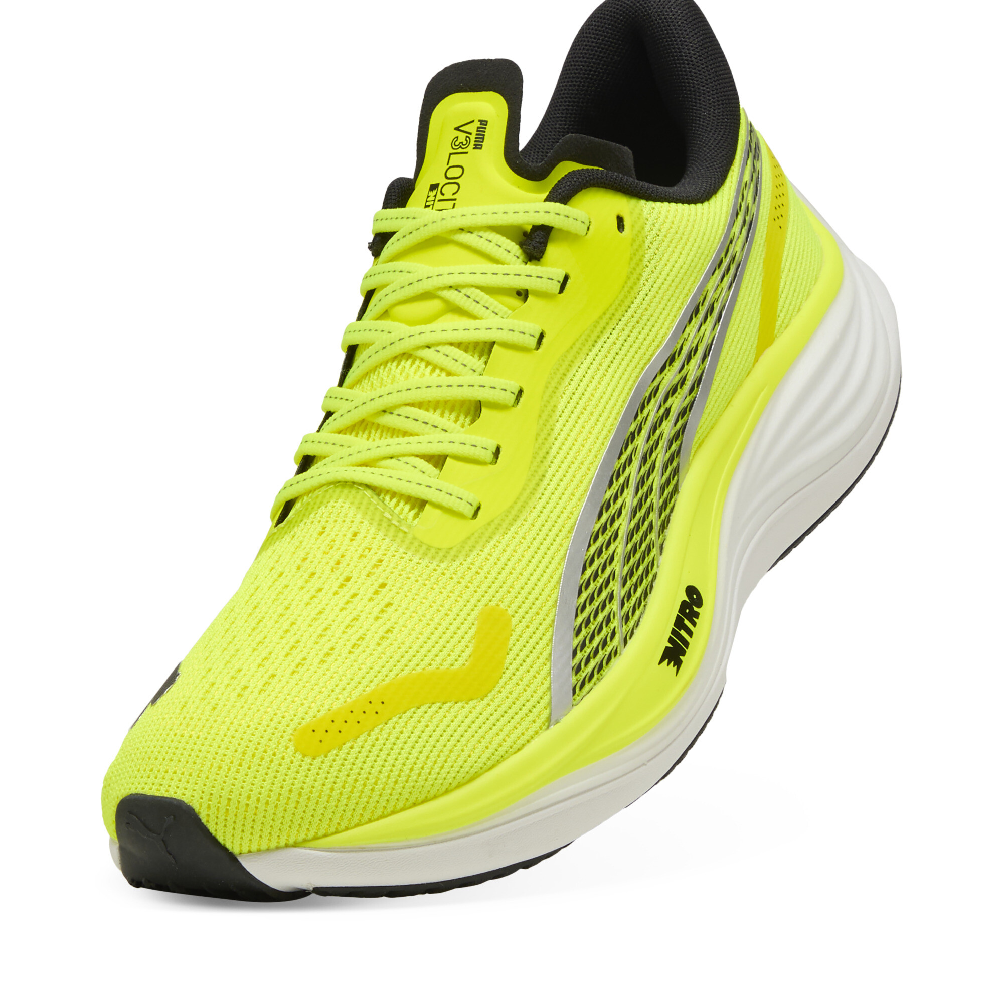 VELOCITY NITRO™ 3 hardloopschoenen voor Heren, Zwart/Geel, Maat 49,5 | PUMA