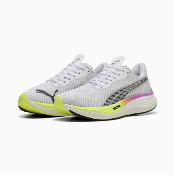 Tenis de running para hombre Velocity NITRO™ 3, PUMA White-Pure Magenta-Yellow Alert, large-MEX