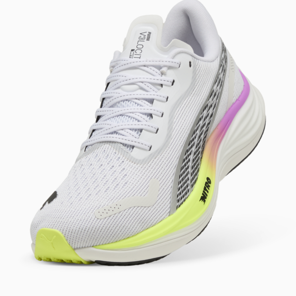 Tenis de running para hombre Velocity NITRO™ 3, PUMA White-Pure Magenta-Yellow Alert, large-MEX