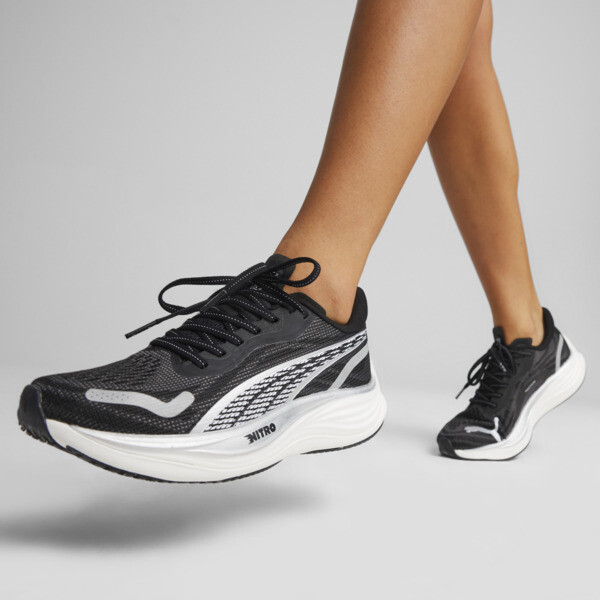 Zapatillas de running para mujer Velocity NITRO™ 3, PUMA Black-PUMA Silver-PUMA White, large-ARG