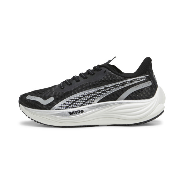 Tenis PUMA de Running para Mujer Velocity Nitro 3 en Talle 23.5 Negro/PUMA Silver/PUMA Blanco