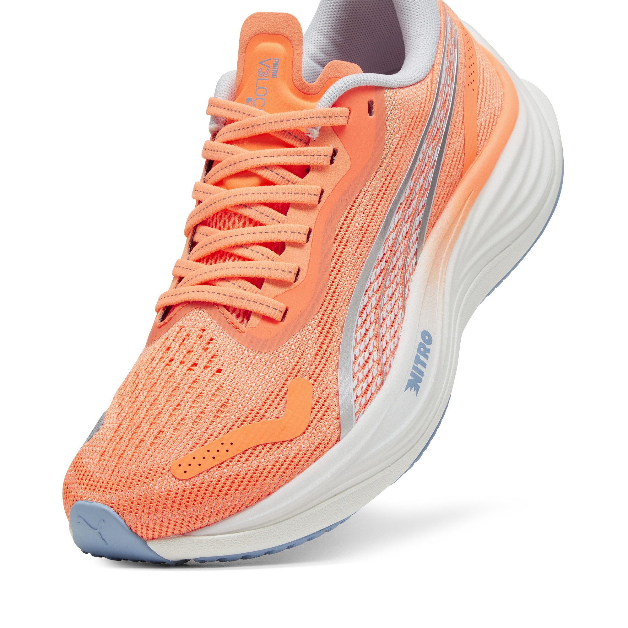 Women's Puma Velocity NITRO™ 3's Running Shoes, Orange, Size 38, Shoes