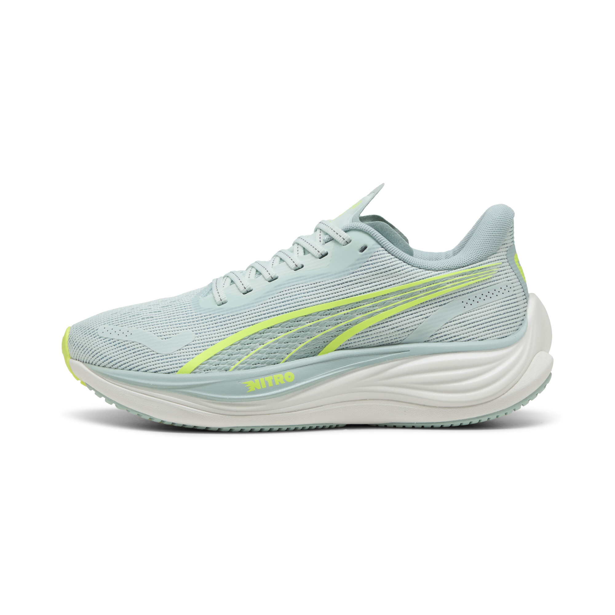 Puma VELOCITY NITRO™ 3 Laufschuhe Damen | Peaceful Blue/Yellow Alert | Größe: 37