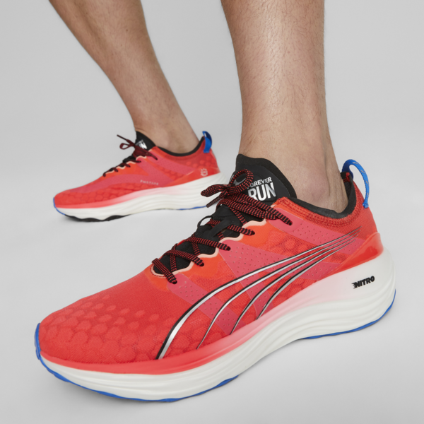 Zapatillas de running para hombre ForeverRun NITRO, Fire Orchid-PUMA Black-Ultra Blue, large-ARG