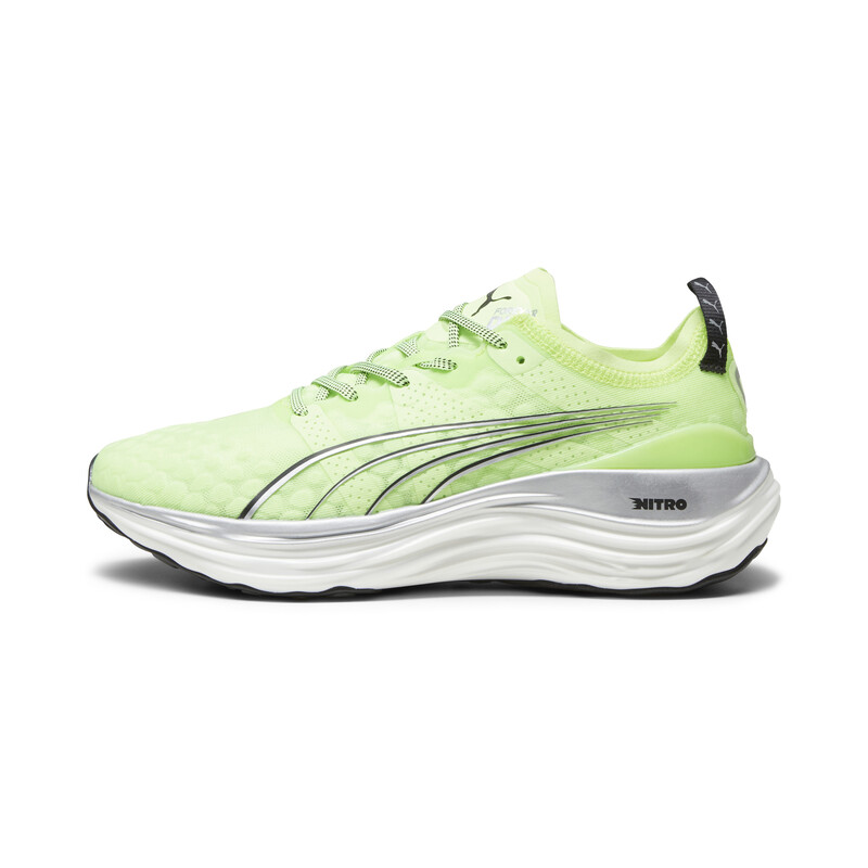 Men s PUMA ForeverRun NITRO Running Shoes in Black Gray Green size UK 10