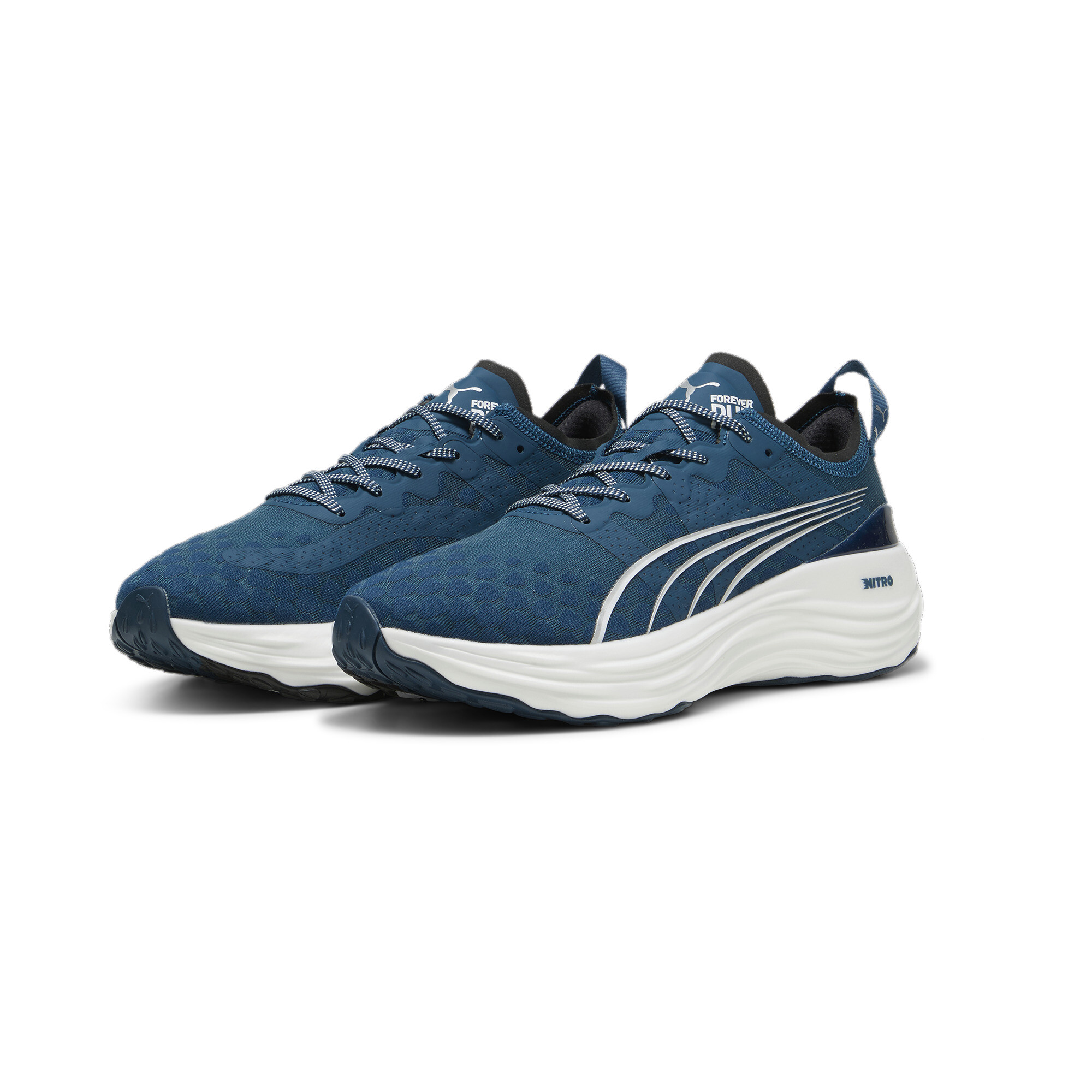 Men's Puma Forever Run NITRO™'s Running Shoes, Blue, Size 47, Sport