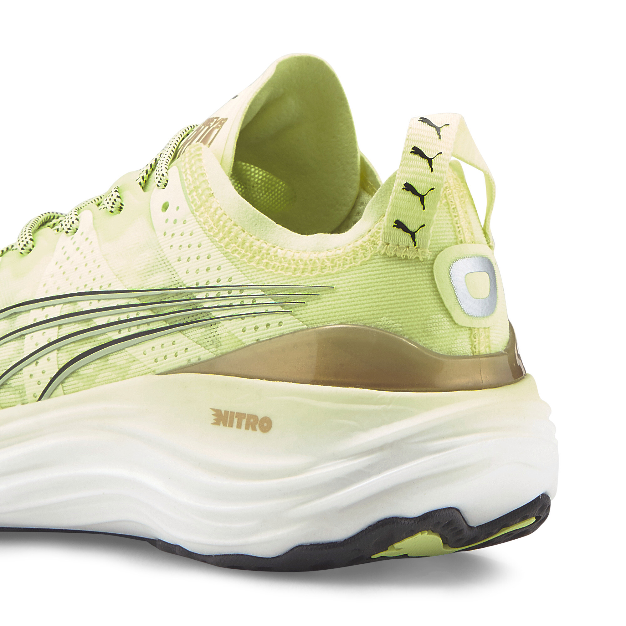 Women's PUMA ForeverRun NITRO™ Running Shoes In Yellow, Size EU 37.5