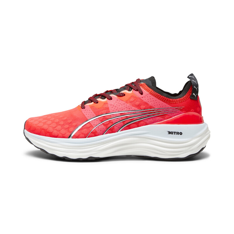 Women's PUMA ForeverRun NITRO Running Lightweight Shoes in Black/Pink/Silver size 4