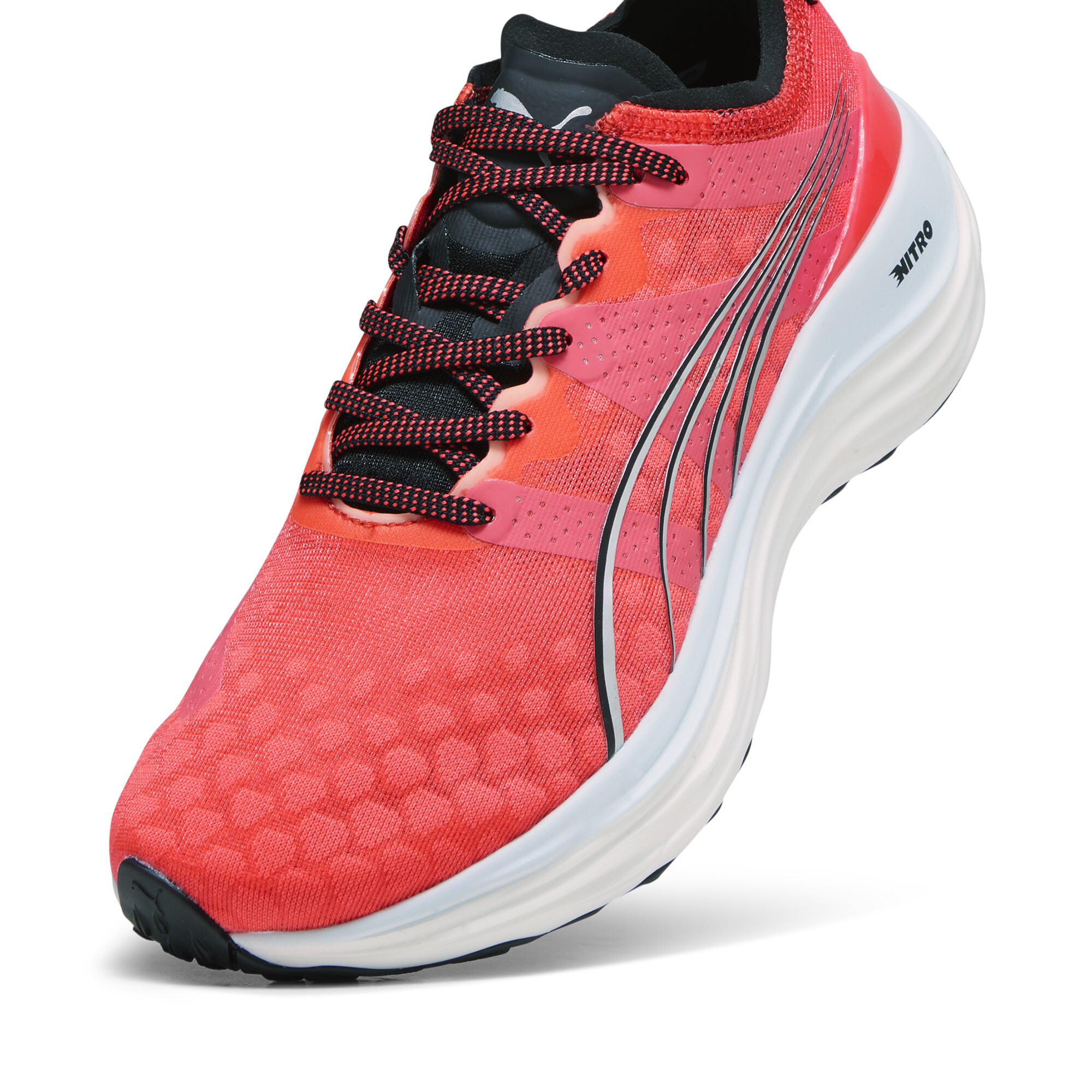 Women's PUMA ForeverRun NITRO™ Running Shoes In Red, Size EU 40.5