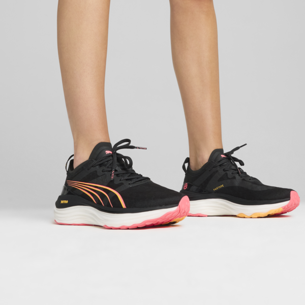 Zapatillas de running para mujer ForeverRun NITRO, PUMA Black-Sunset Glow-Sun Stream, large-ARG