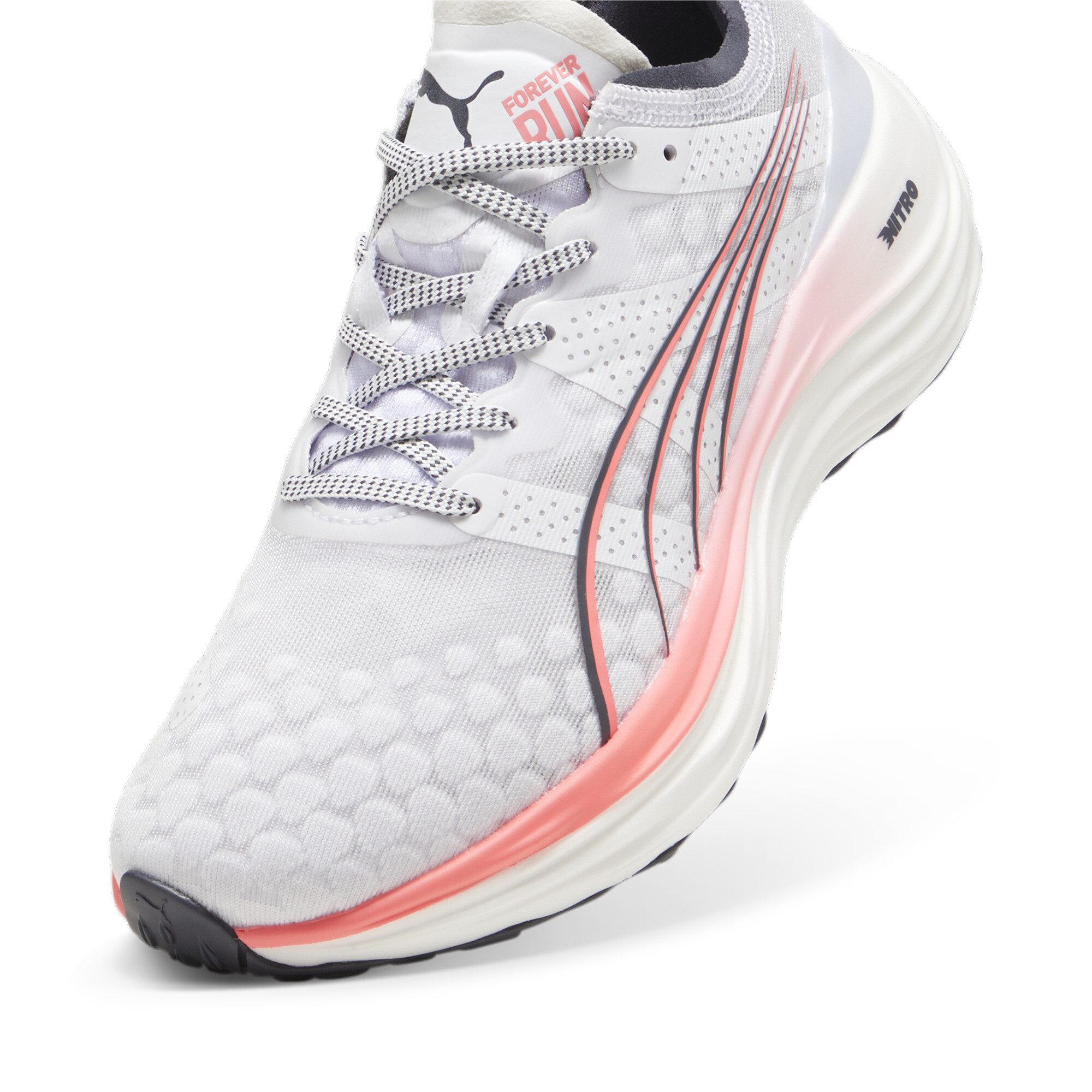 Women's PUMA ForeverRun NITRO™ Running Shoes In White, Size EU 36