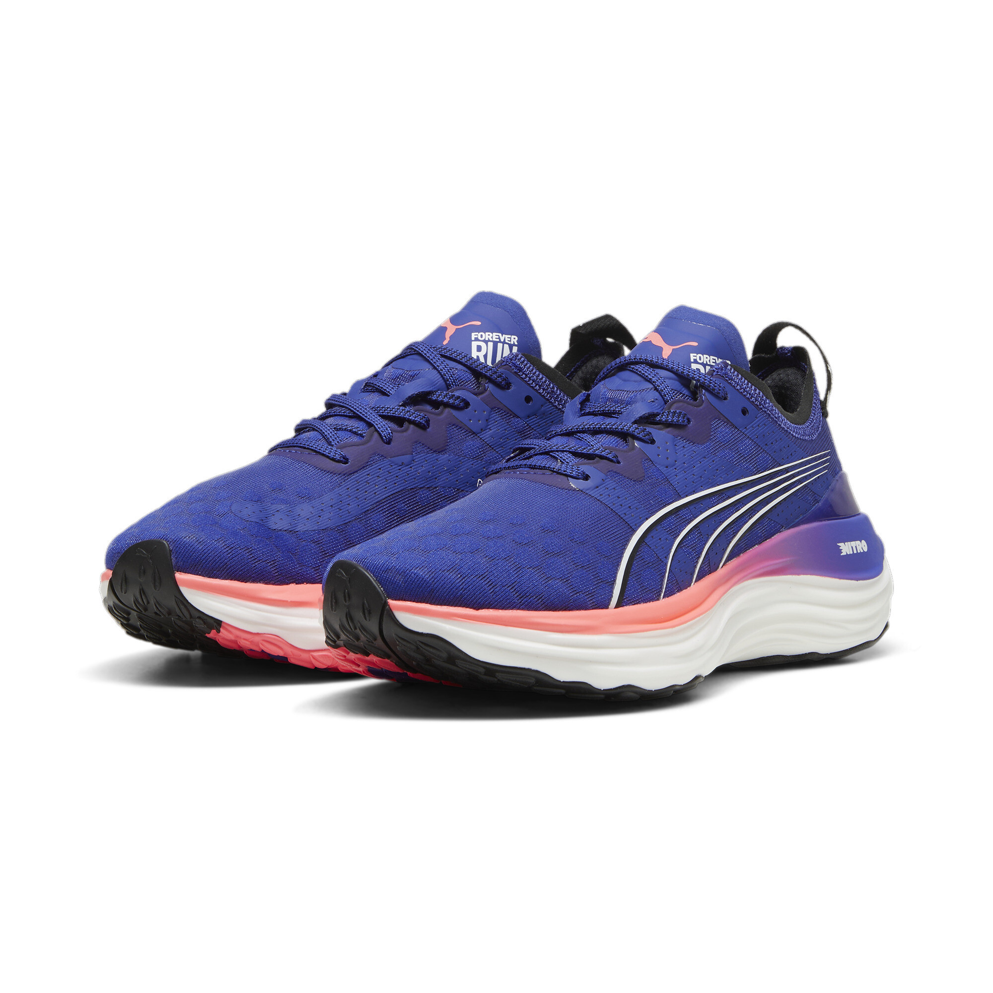 Women's PUMA ForeverRun NITRO™ Running Shoes In Blue, Size EU 40