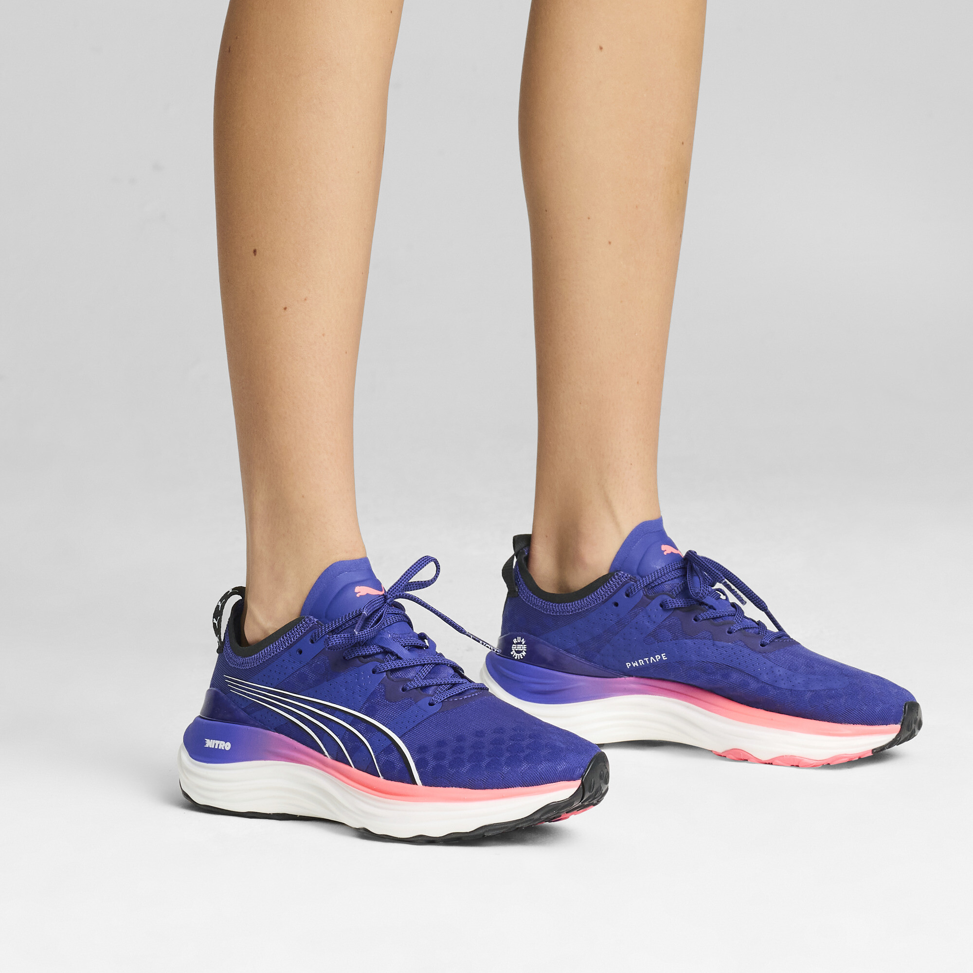 Women's PUMA ForeverRun NITRO™ Running Shoes In Blue, Size EU 40