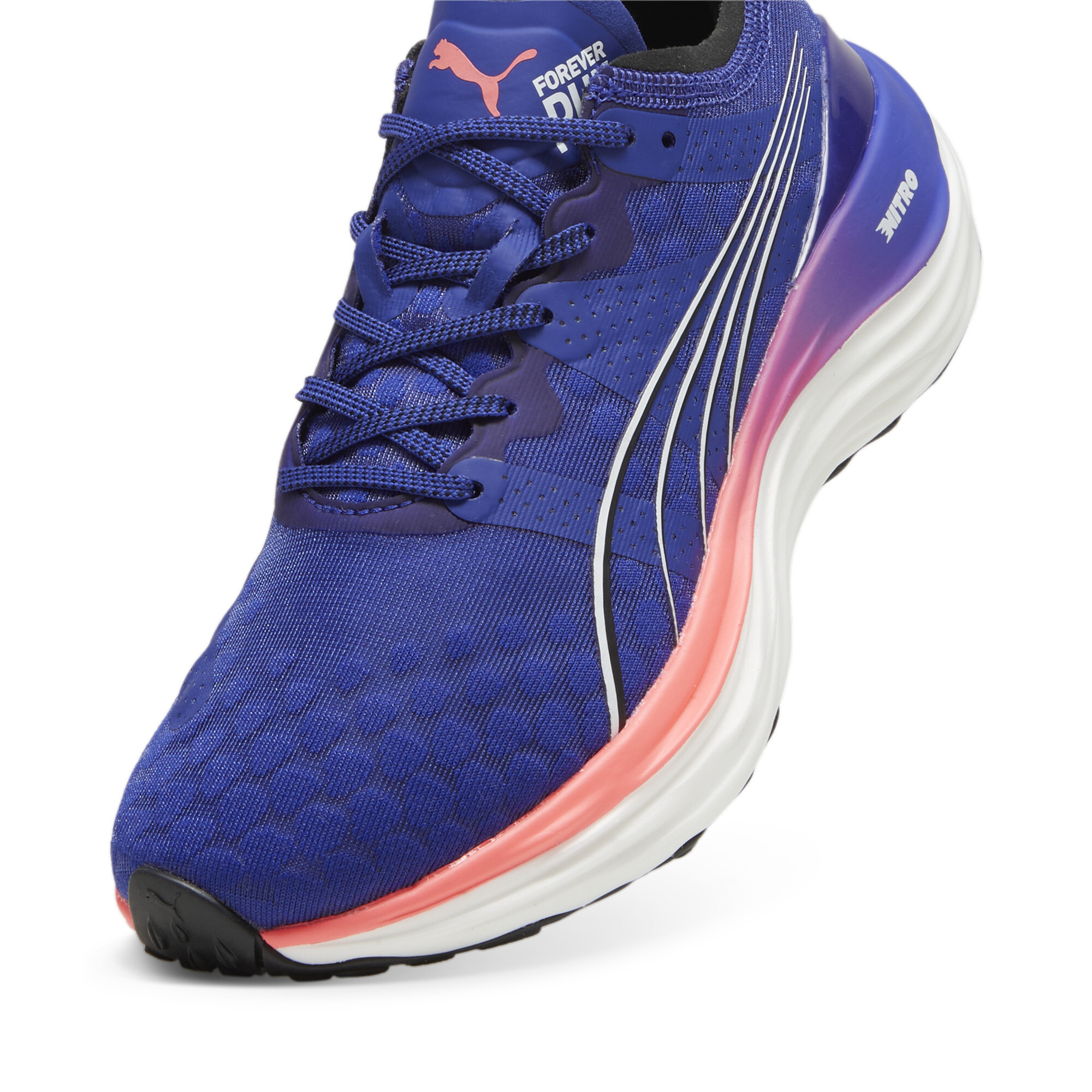 Women's PUMA ForeverRun NITRO™ Running Shoes In Blue, Size EU 40