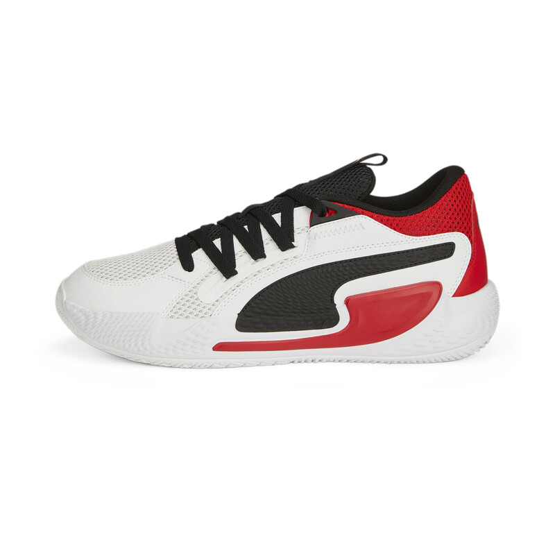 

PUMA Court Rider Chaos Unisex Basketball Shoes, White/red
