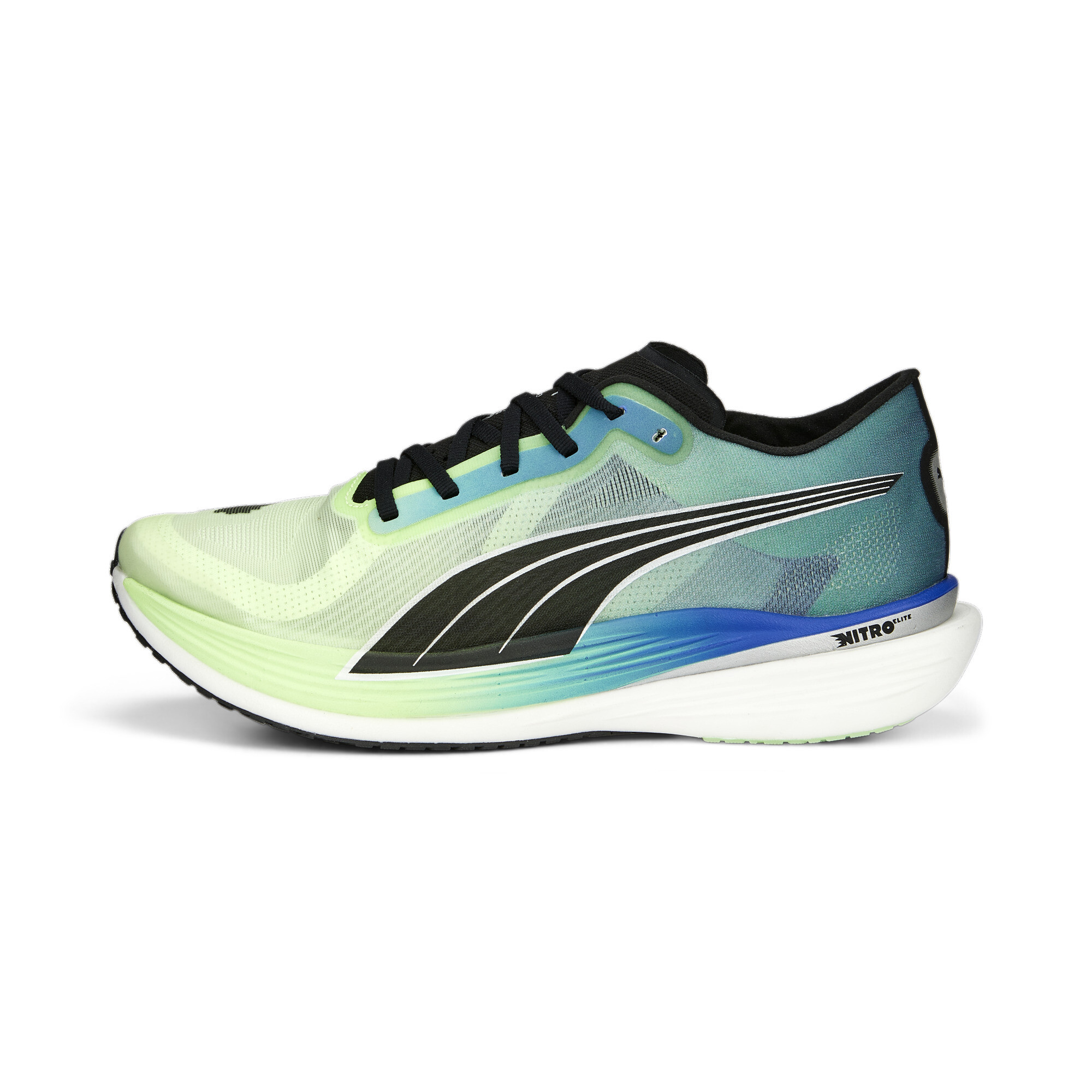 Tenis Puma Running DEVIATE NITRO 2 Amarillo Negro Hombre