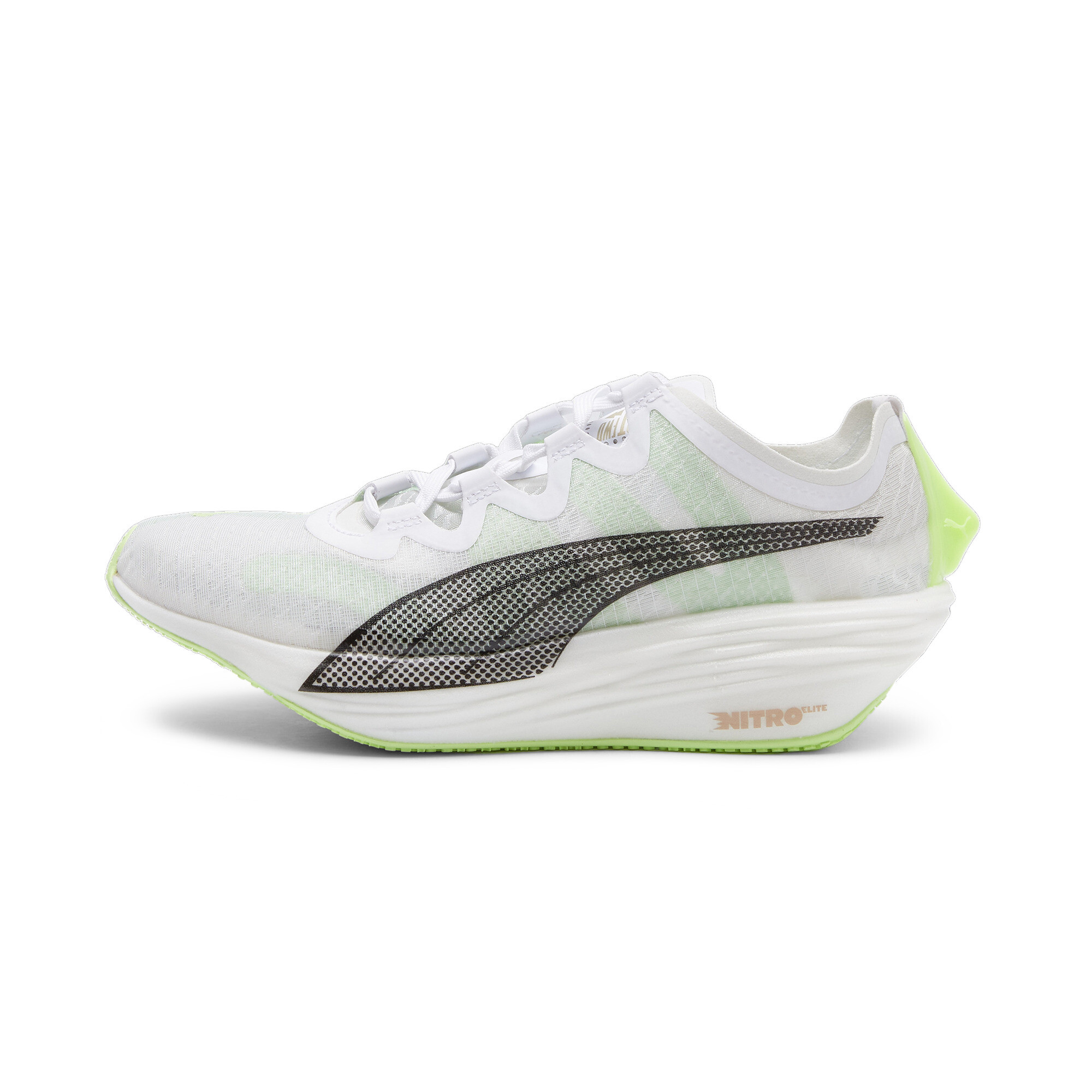 Puma Fast-FWD NITRO Elite Run 75 Laufschuhe Damen | Mit Plain | White/Light Mint/Black | Größe: 38.5