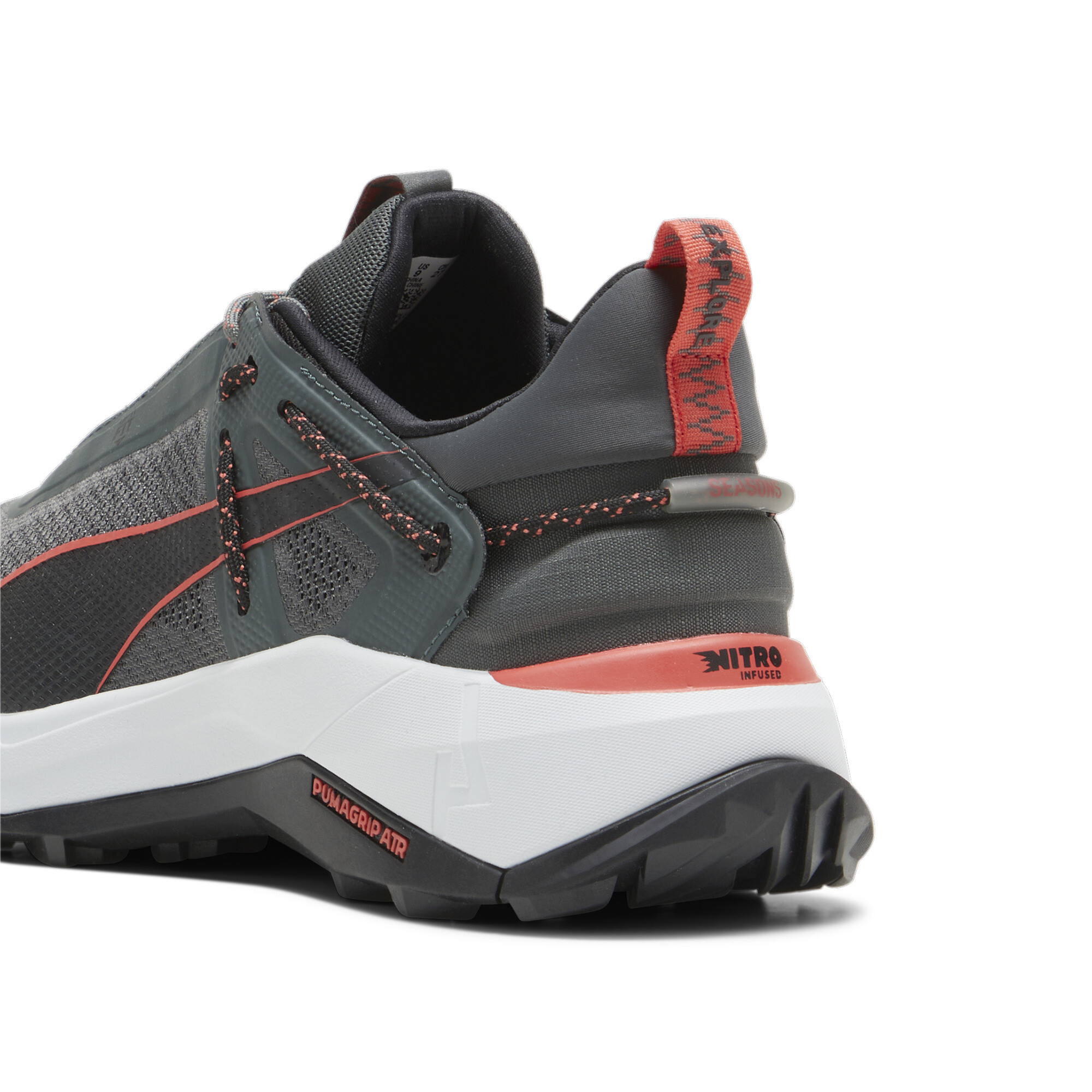 Men's PUMA Explore NITROâ¢ Hiking Shoes In Gray, Size EU 41