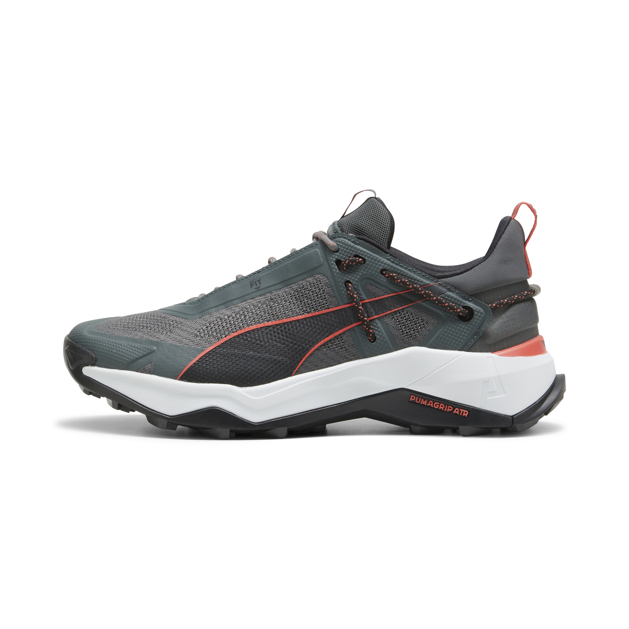 Puma Explore NITRO™ Wanderschuhe Herren | Mineral Gray/Black/Active Red | Größe: 40.5