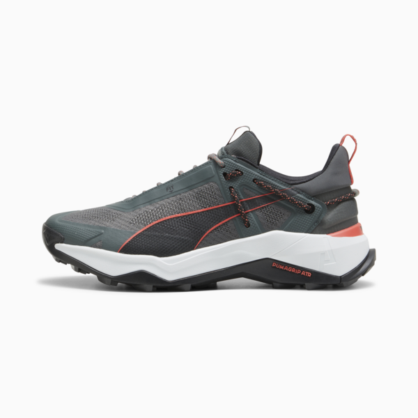 Explore NITRO™ Men's Hiking Shoes, Mineral Gray-PUMA Black-Active Red, large-ZAF