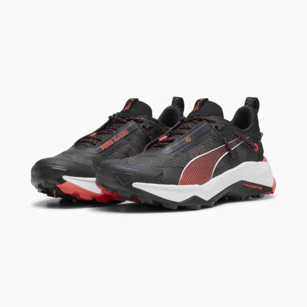 Zapatillas de senderismo para mujer Explore NITRO, PUMA Black-Active Red-Silver Mist, large-ARG
