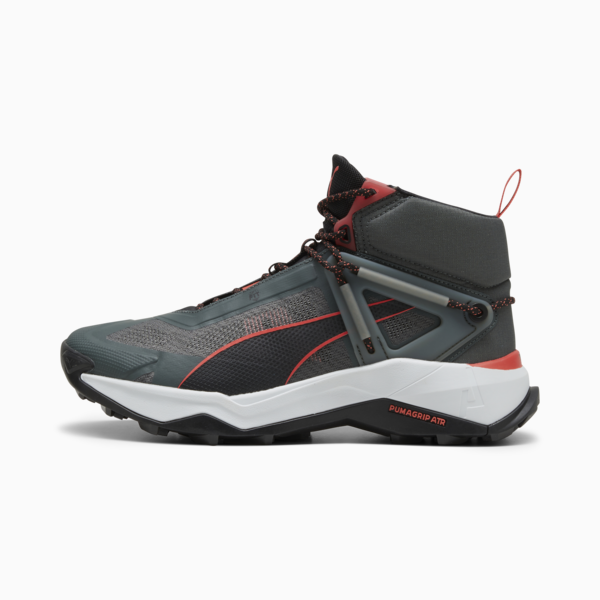 Explore NITRO Mid Hiking Shoes Men, Mineral Gray-PUMA Black-Active Red, large-ZAF
