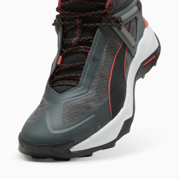 Explore NITRO Mid Hiking Shoes Men, Mineral Gray-PUMA Black-Active Red, large-ZAF