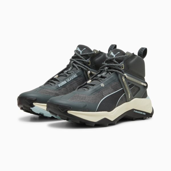 Explore NITRO Mid Women's Hiking Shoes, Mineral Gray-Turquoise Surf-Sugared Almond, large-ZAF