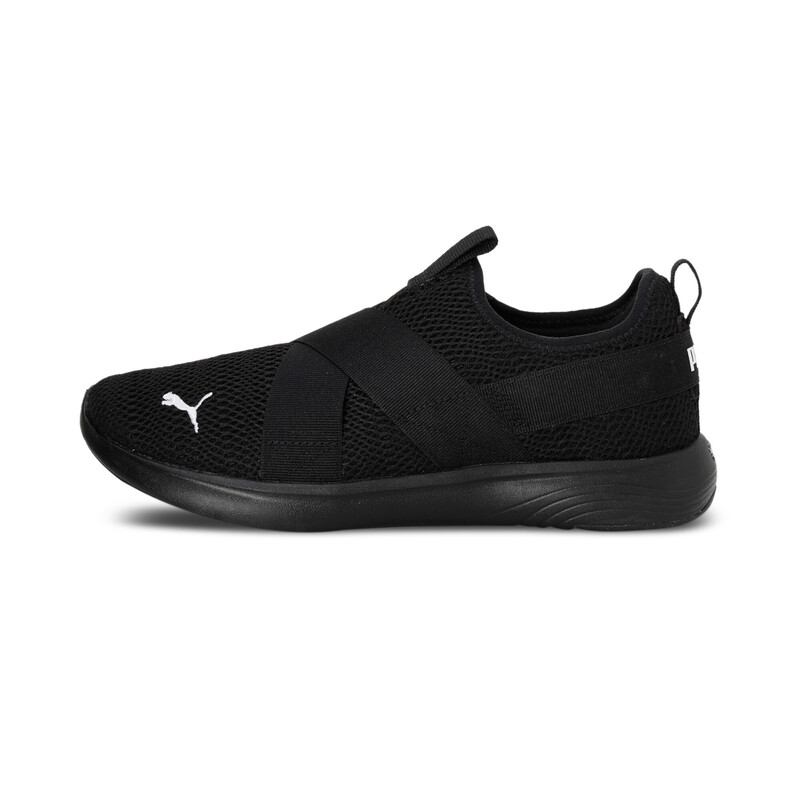 PUMA SOFTRIDE Vital Strap Unisex Shoes in White Black size 8