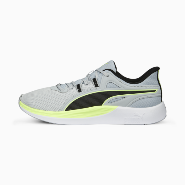 Better Foam Legacy Running Shoes, Platinum Gray-PUMA Black-Fast Yellow, large-ZAF