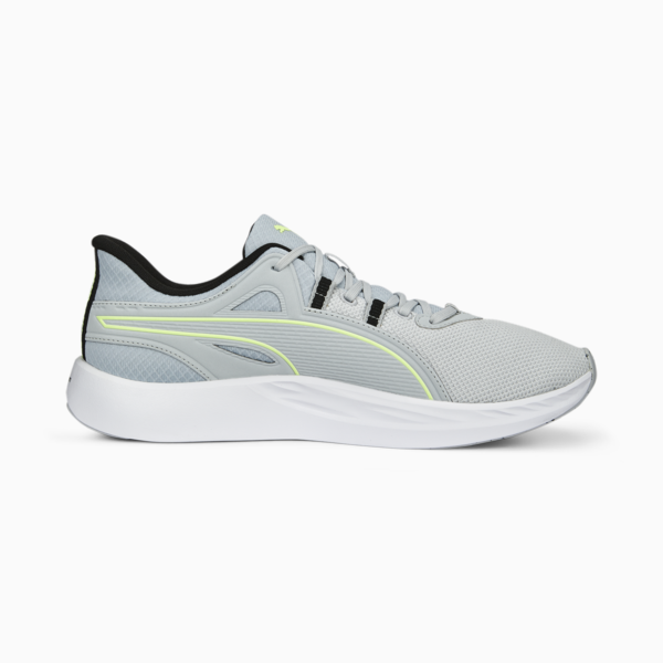 Better Foam Legacy Running Shoes, Platinum Gray-PUMA Black-Fast Yellow, large-ZAF