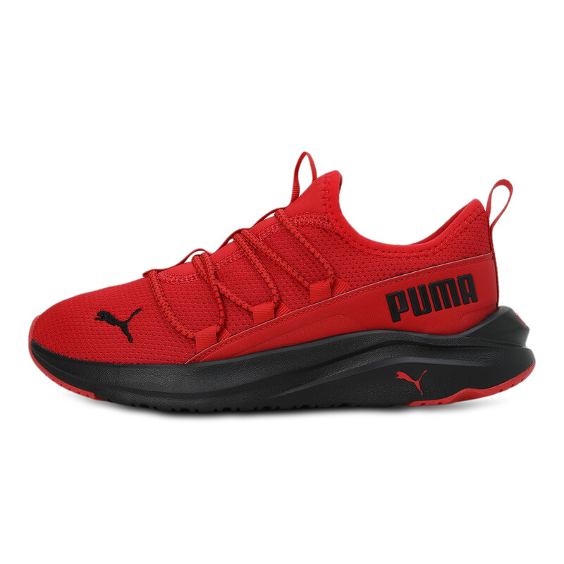 

PUMA SOFTRIDE One4All Youth Running Shoes, Black/red