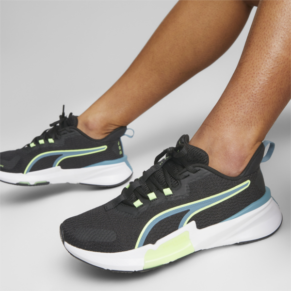 PWRFrame TR 2 Women's Training Shoes, PUMA Black-Bold Blue-Speed Green, large-ZAF